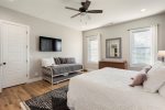 Master bedroom - main level - king bed and twin trundle bed - sleeps 4